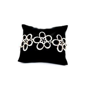 Retired Brighton Infinity silver plated Swarovski daisy style bracelet;